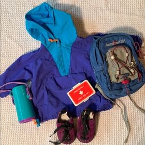 American girl doll hiking set